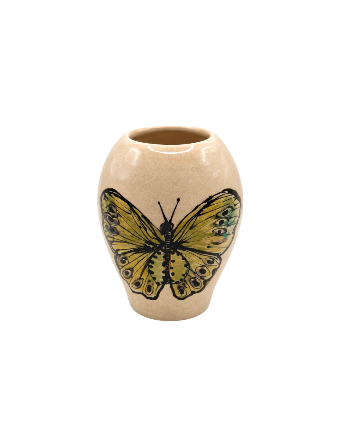 Double Motif Butterfly Vase