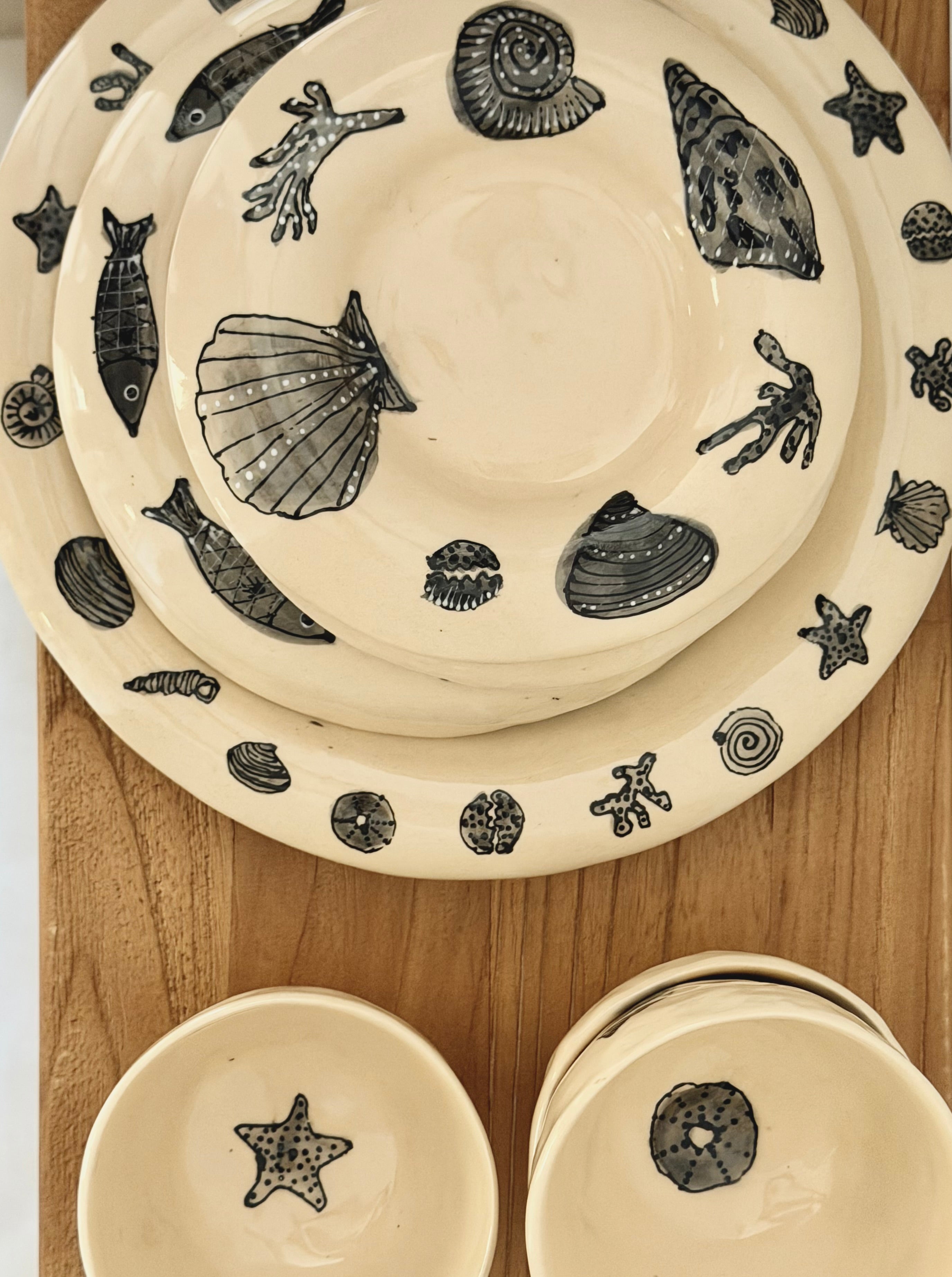 Low Tide Stoneware Dinner Plate