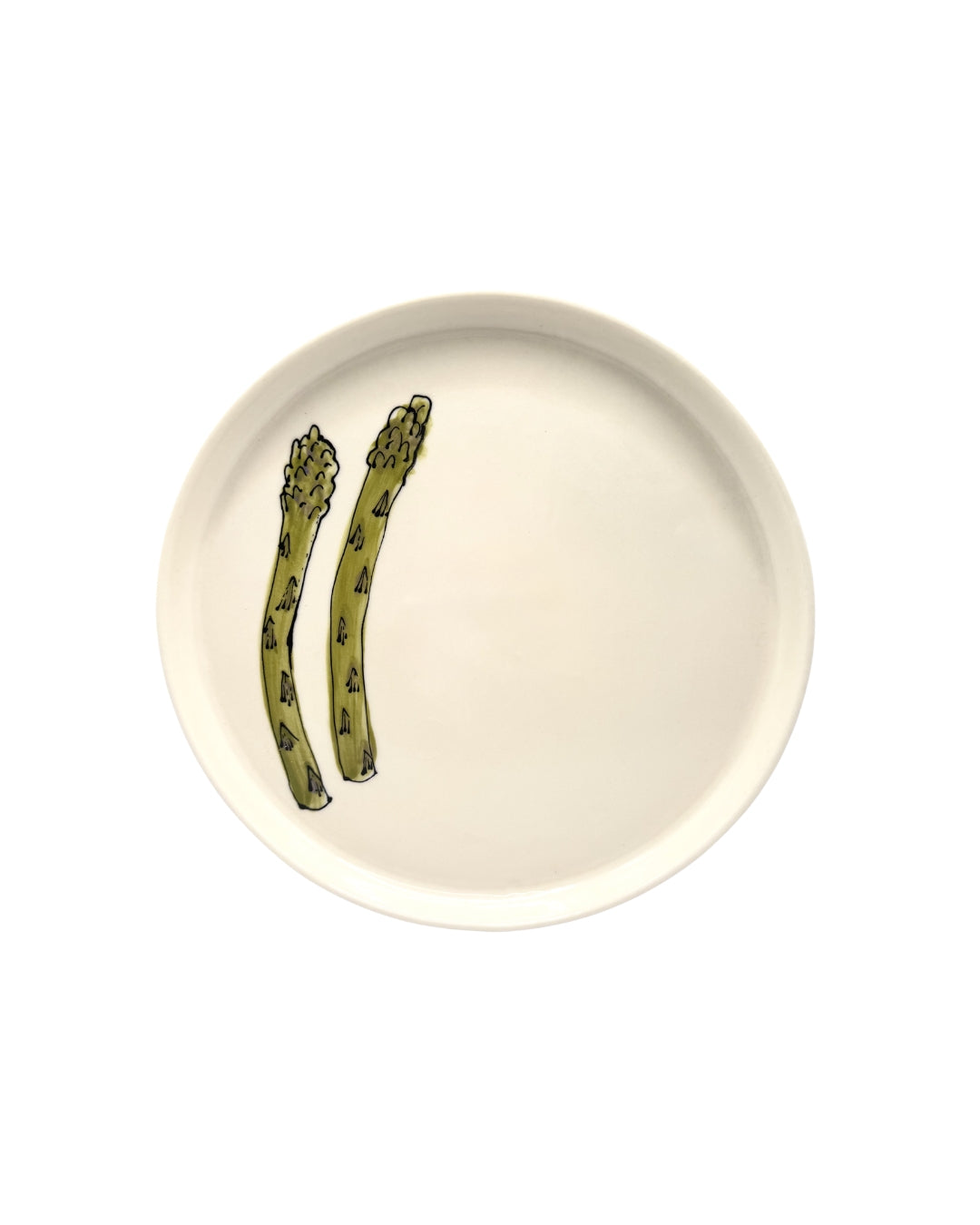 Everyday Porcelain Asparagus Plate