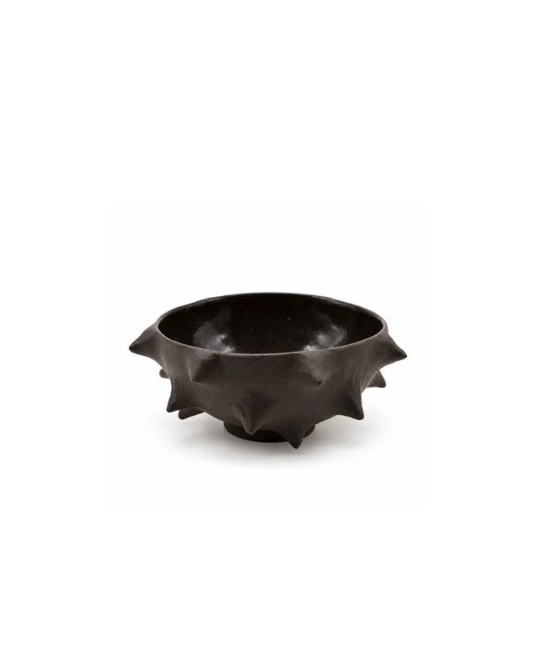 Black Stoneware Mini Urchin Bowl
