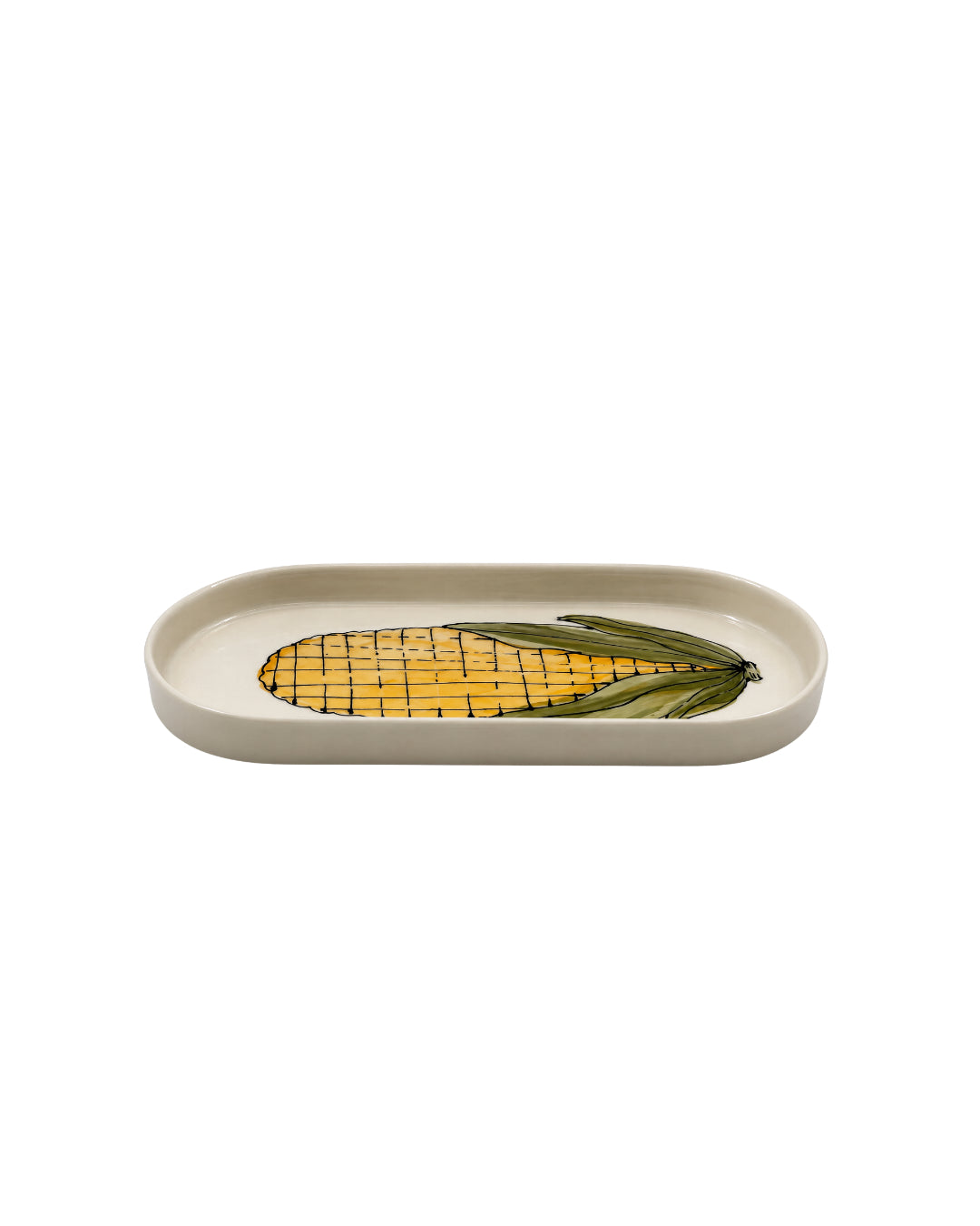 Everyday Porcelain Corn Plate