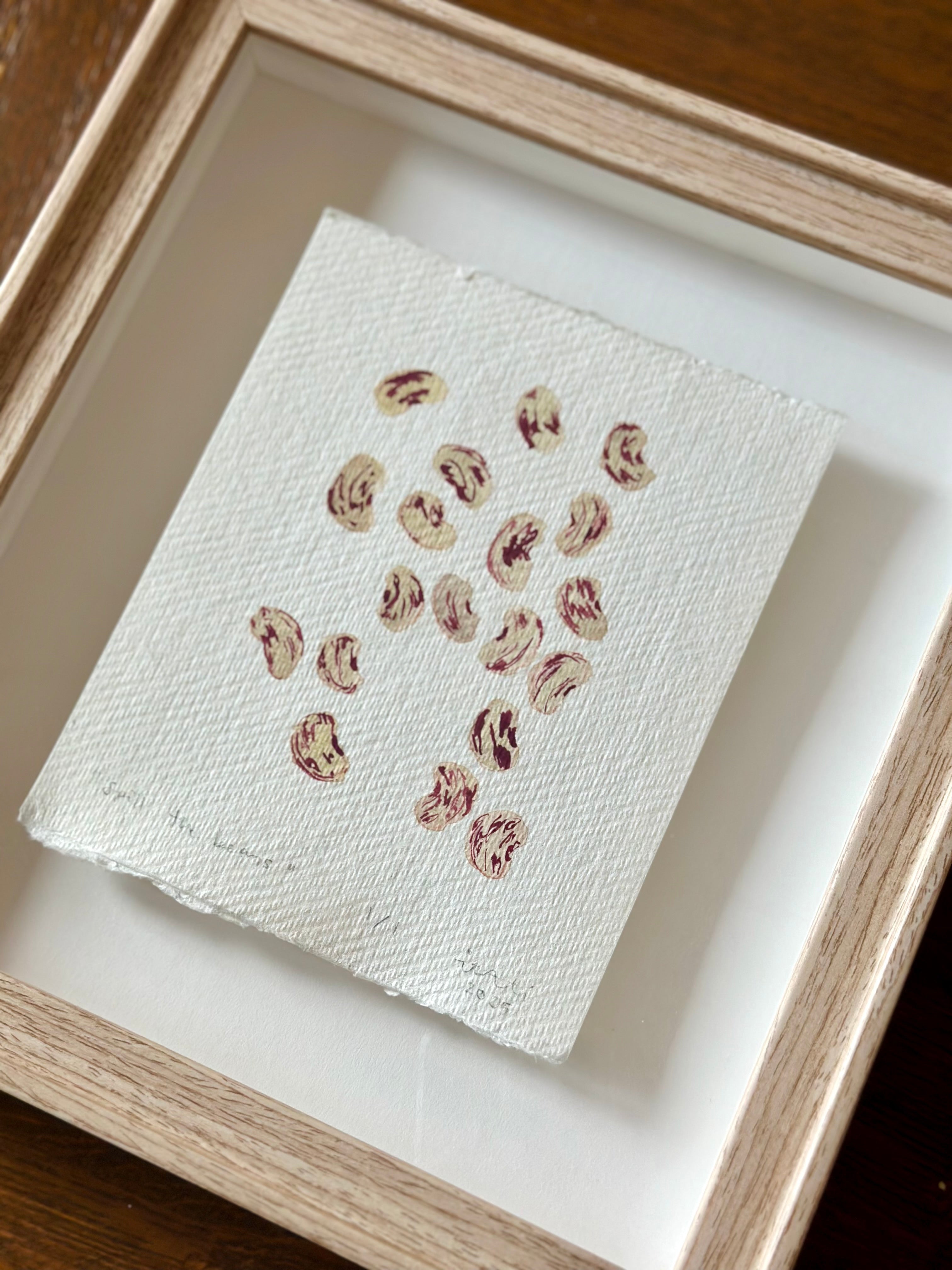 ‘Spill the Beans’ Watercolor Framed Artwork
