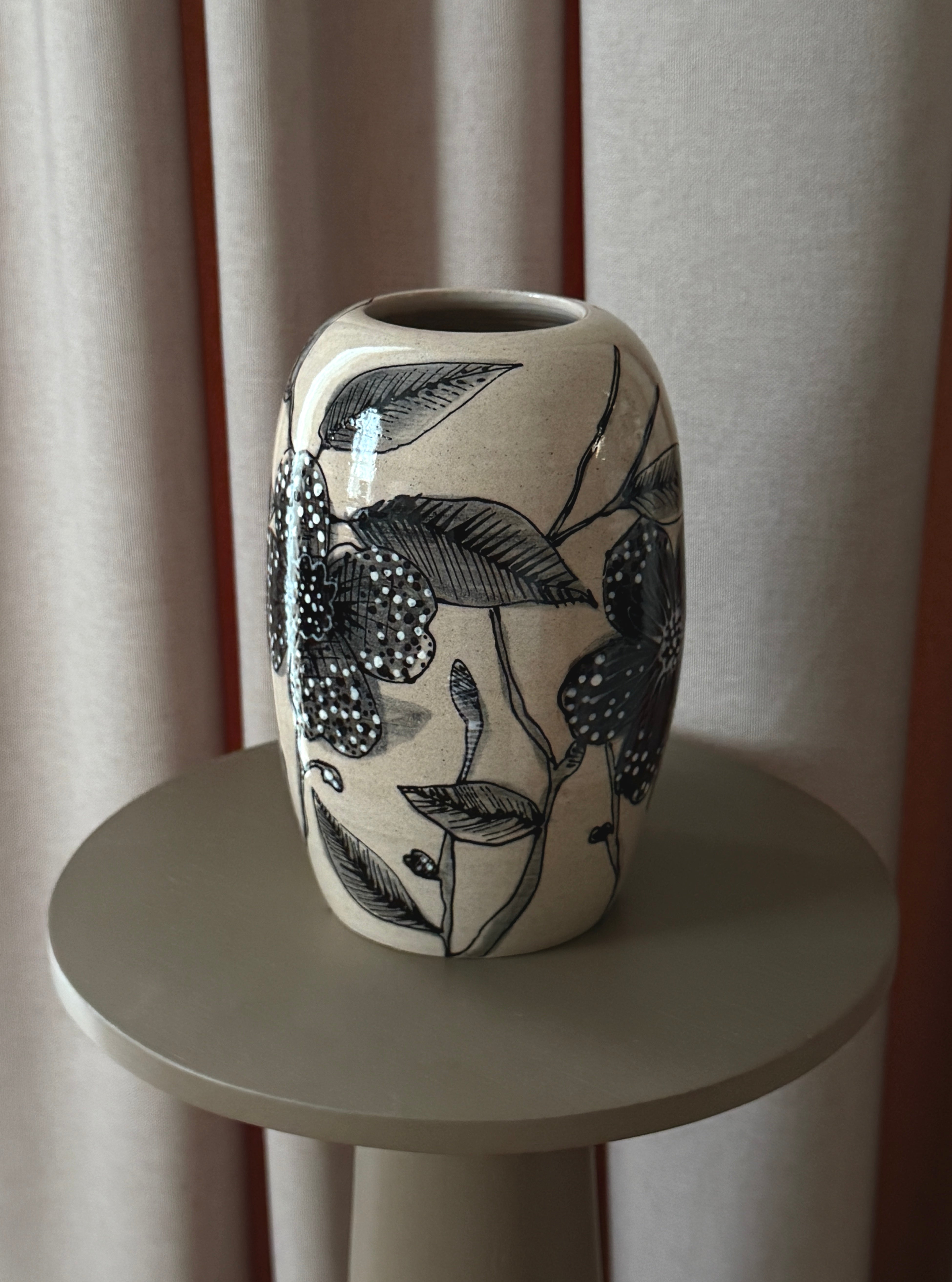 Polka Poppy Vase