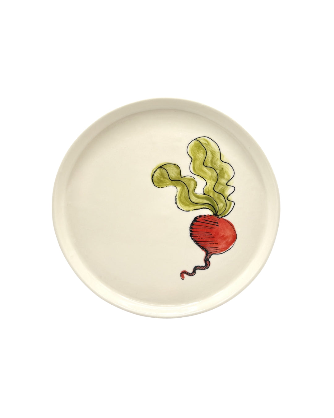 Everyday Porcelain Radish Plate