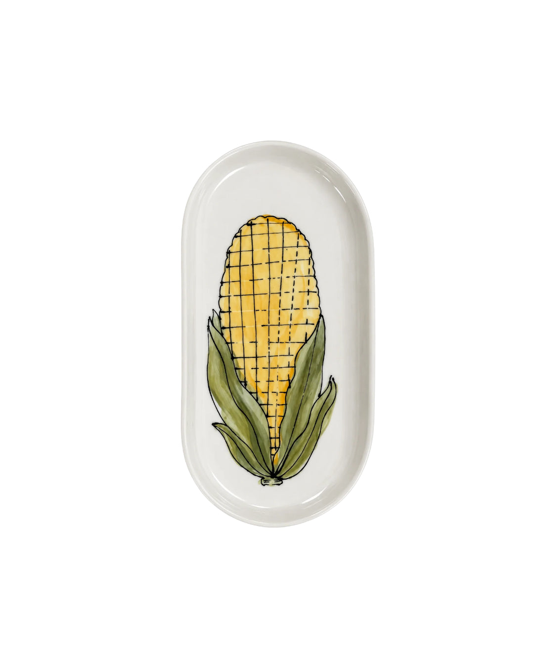 Everyday Porcelain Corn Plate