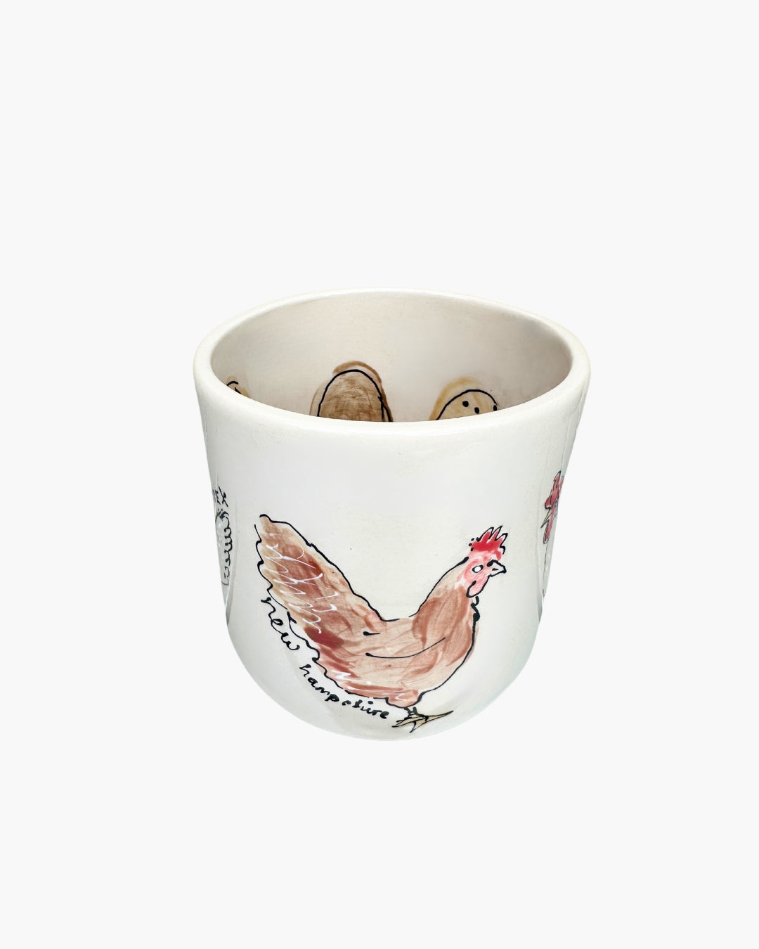 Hens and Eggs Vase