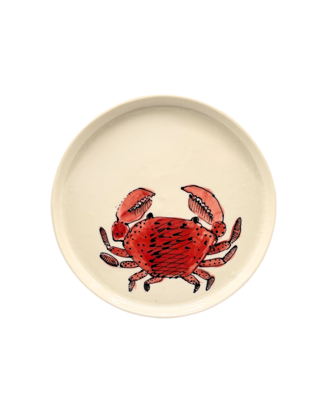 Everyday Porcelain Red Crab Plate