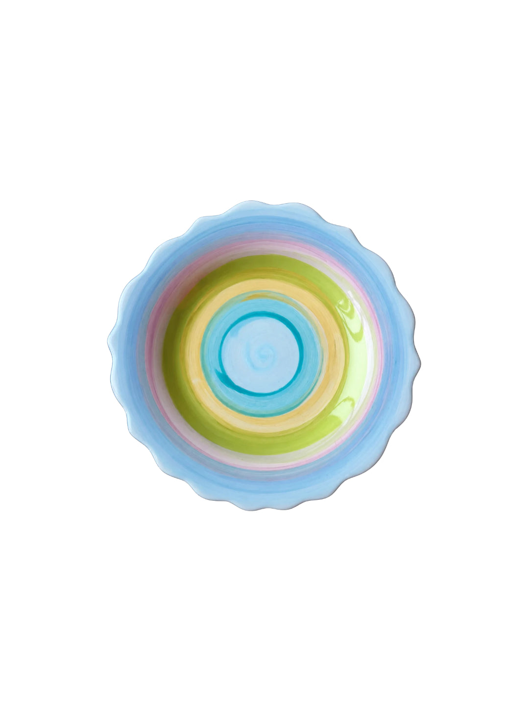 Rainbow Stripes Ceramic Candle Holder