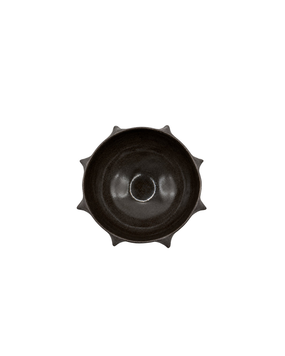 Black Stoneware Mini Urchin Bowl