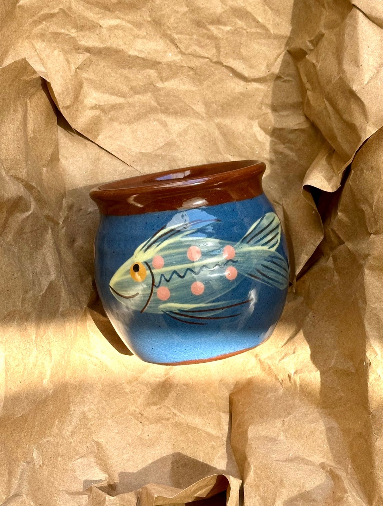 Mini Double Fish Terra Cotta Pot