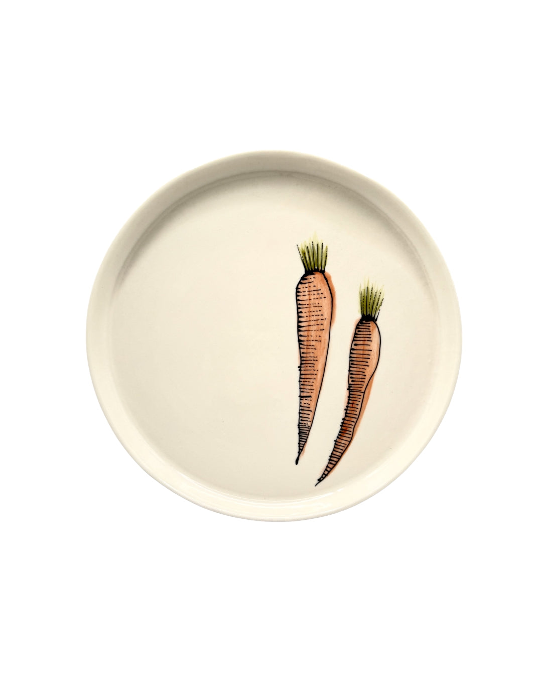 Everyday Porcelain Carrots Plate