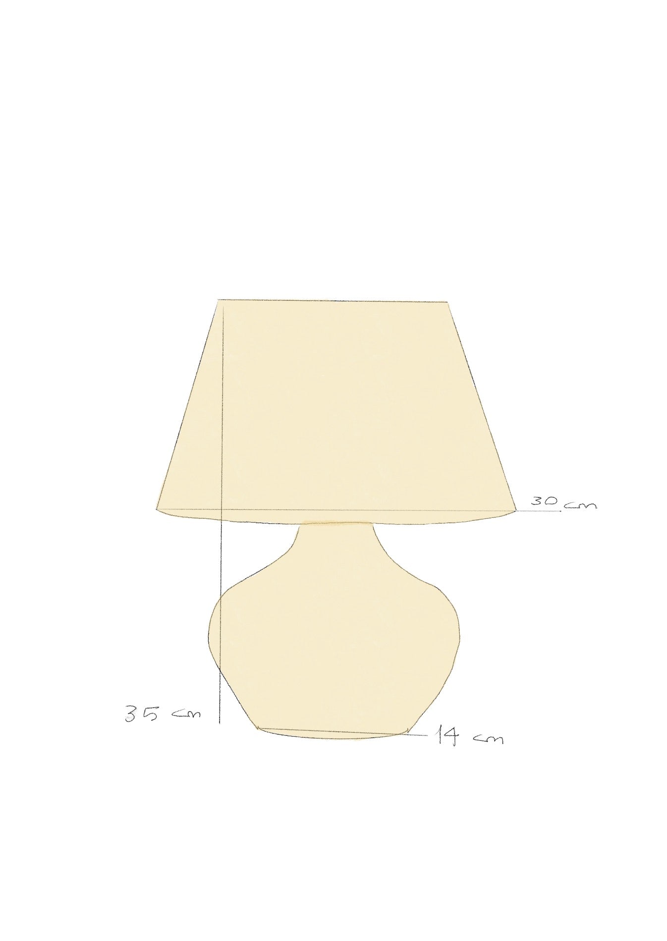 Sand Ceramic Table Lamp