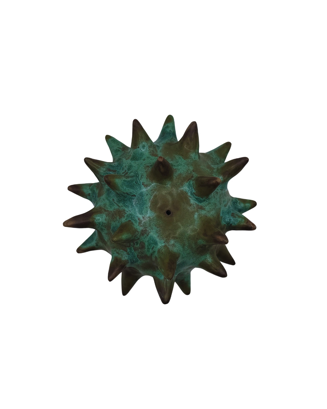 Patina Urchin Crab Incense Holder