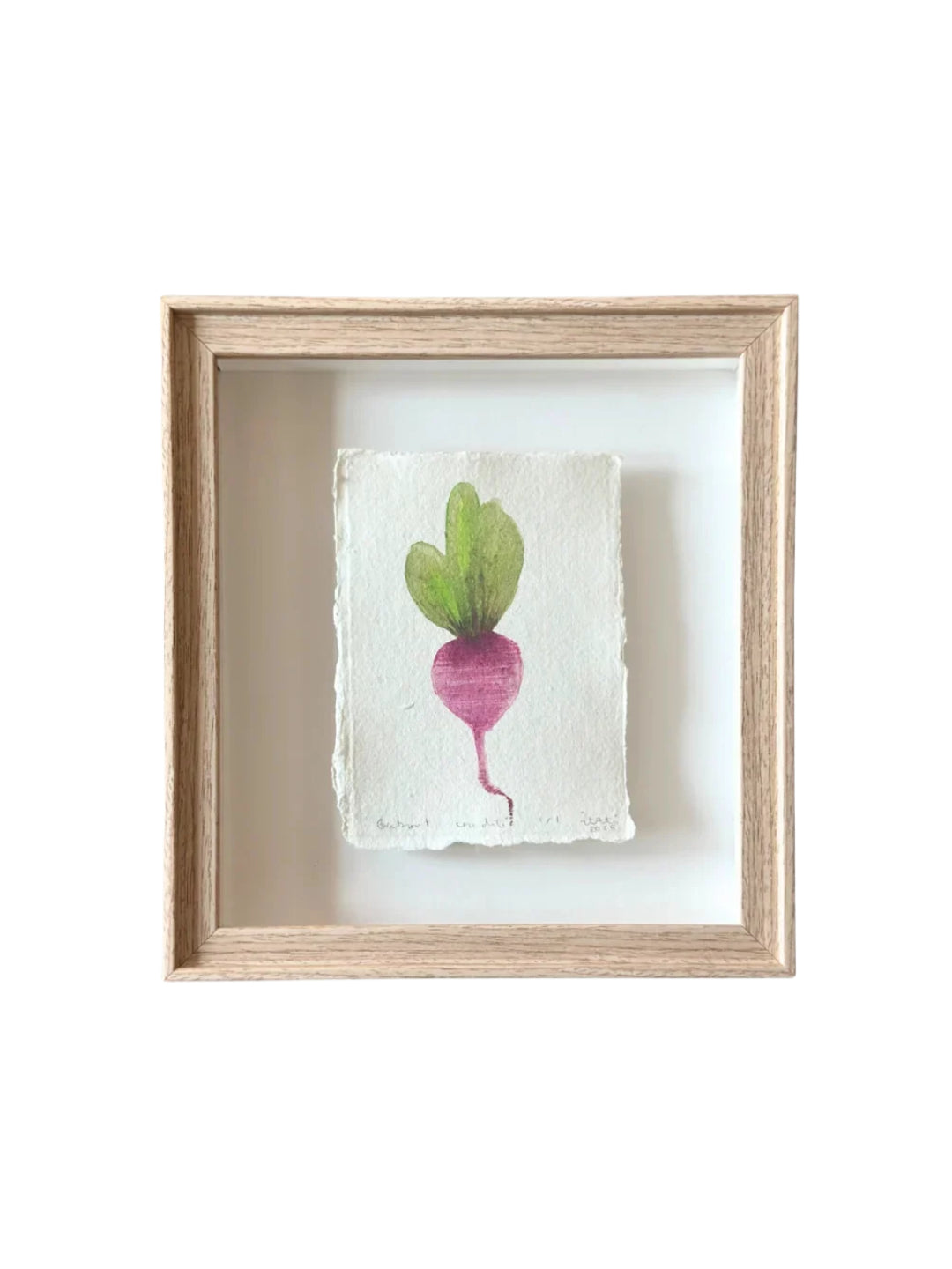 Crudité Beetroot Framed Watercolor Artwork
