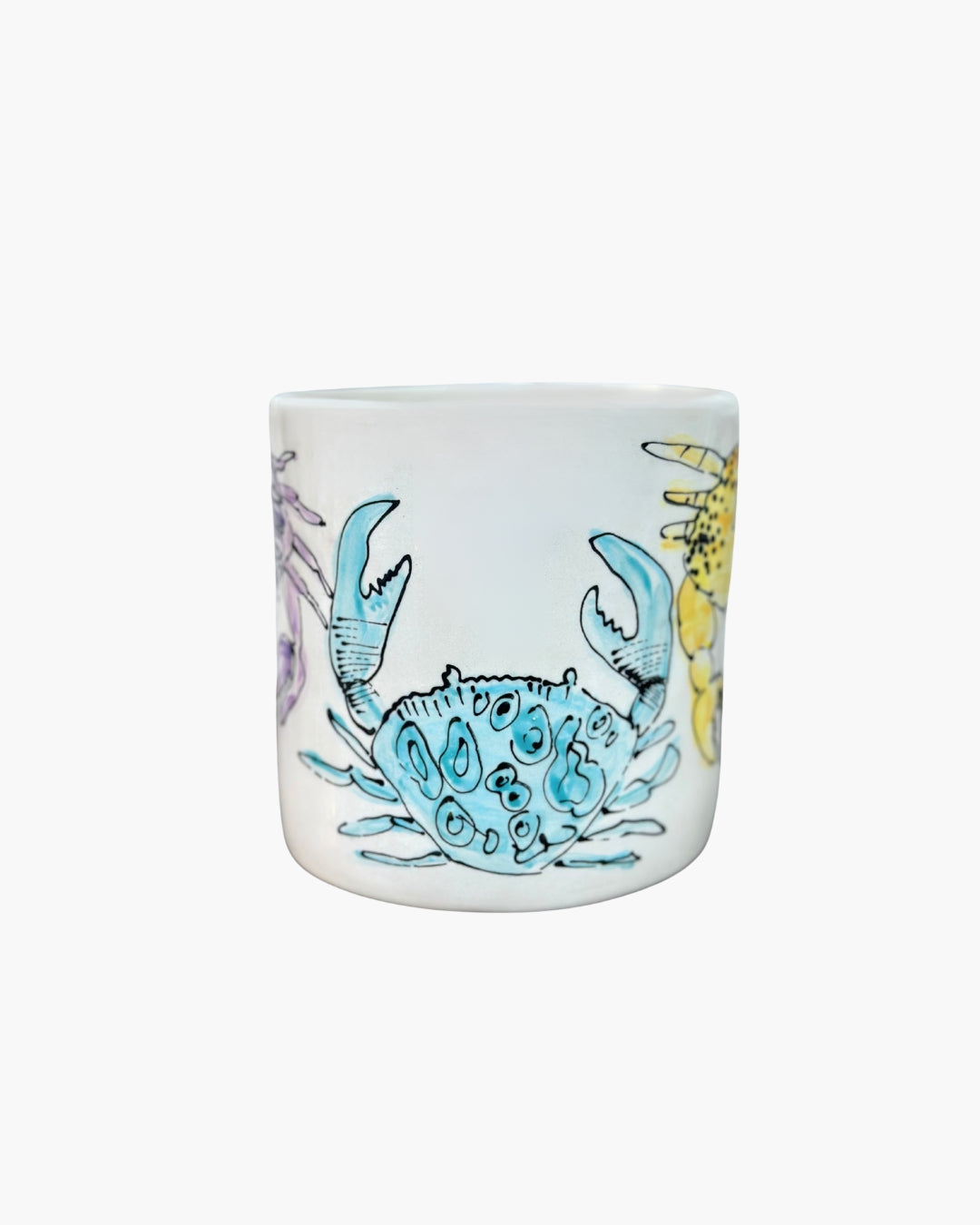 Rainbow Crabs Vase