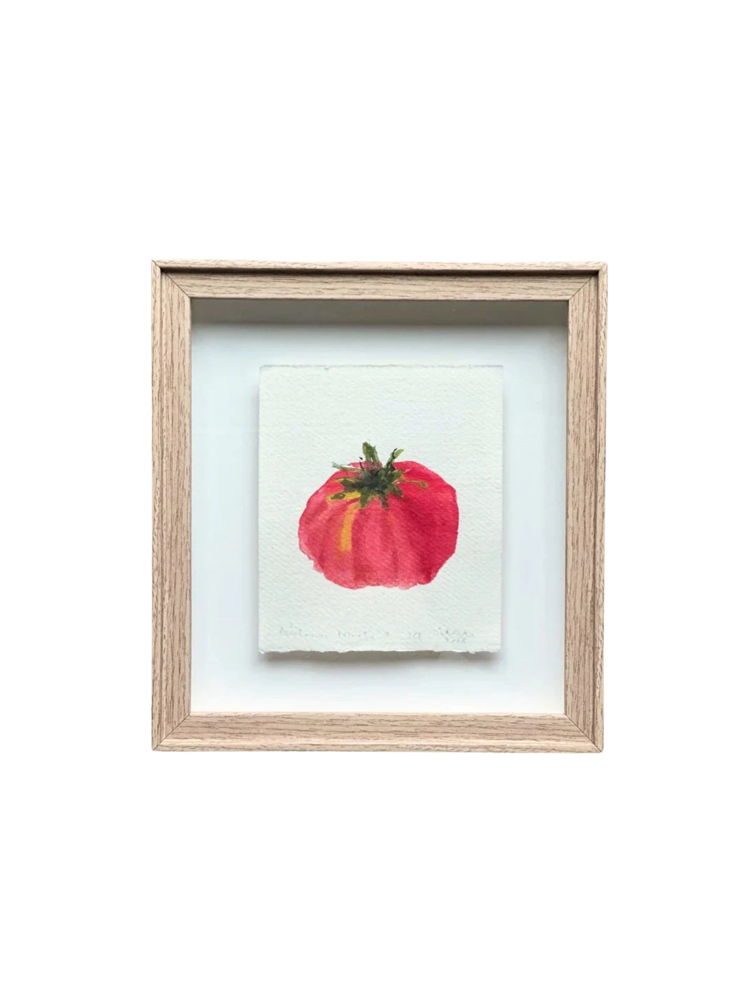 Crudite Heirloom Tomato Framed Watercolor Artwork