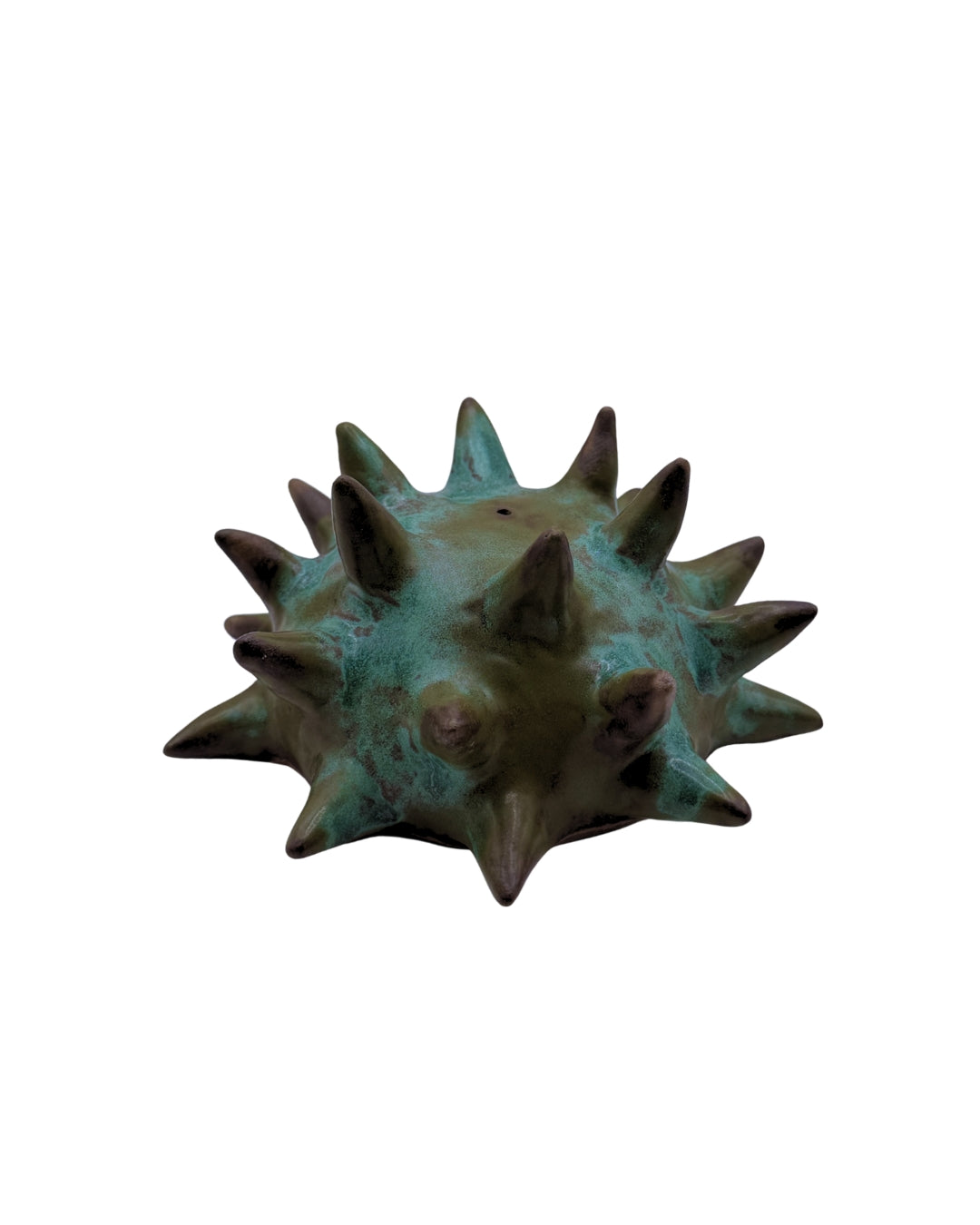 Patina Urchin Crab Incense Holder
